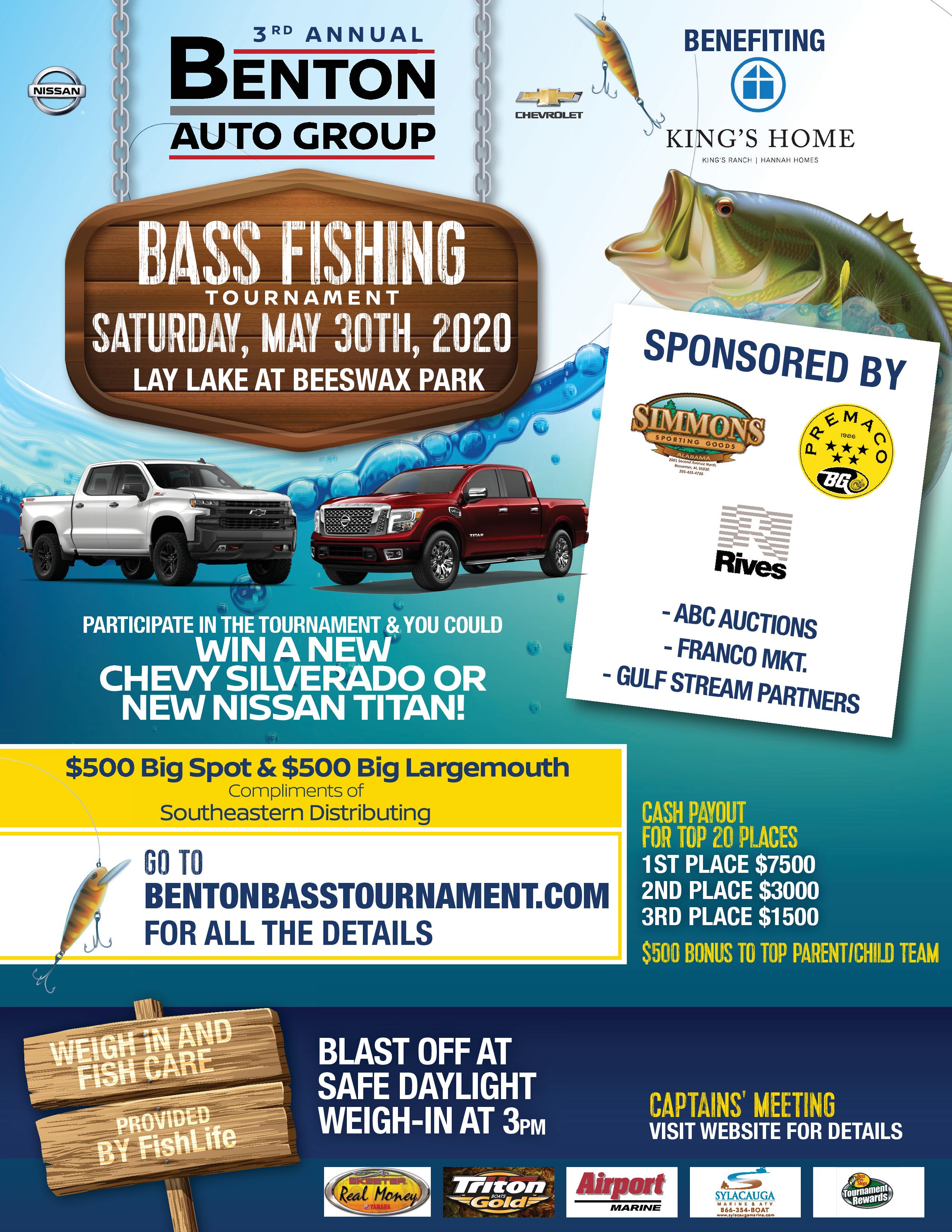 3rd Annual Benton Auto Group's Titan Bass Fishing Tournament